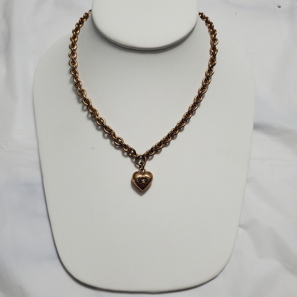 Juicy Couture Rose Gold Tone Chain link Necklace - Picture 2 of 5